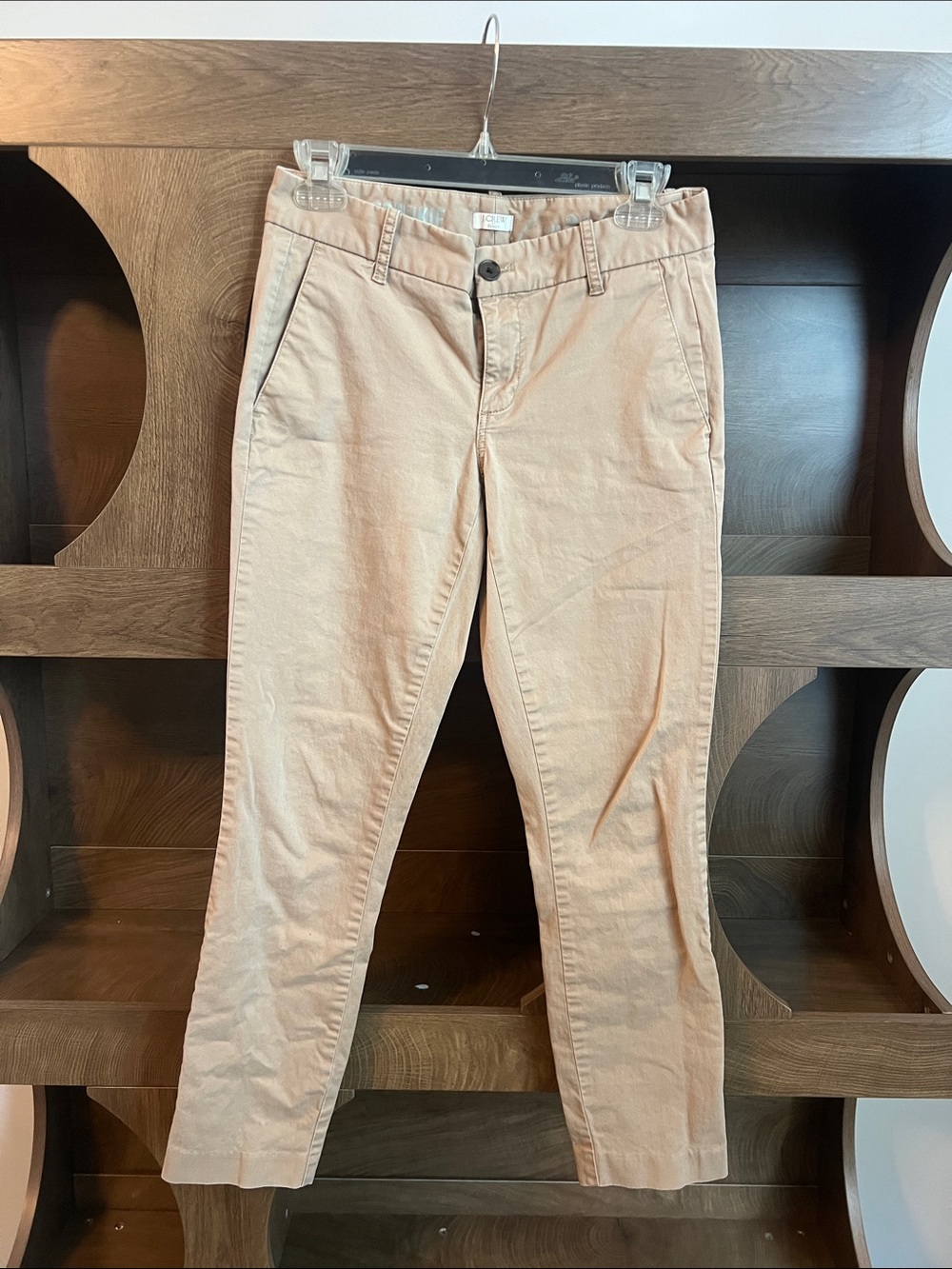 J. Crew Factory Frankie Cropped Chino Pants in Light Tan